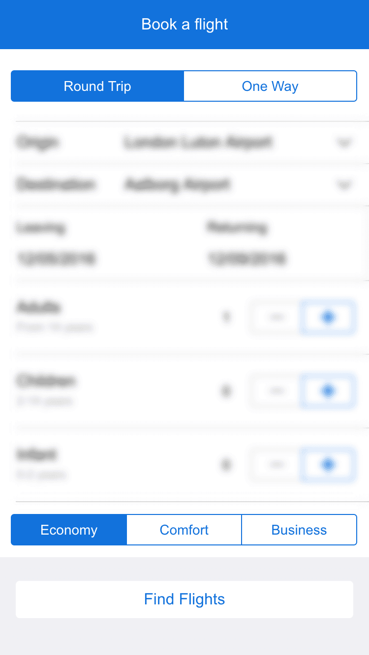 表单中的Segment Controls