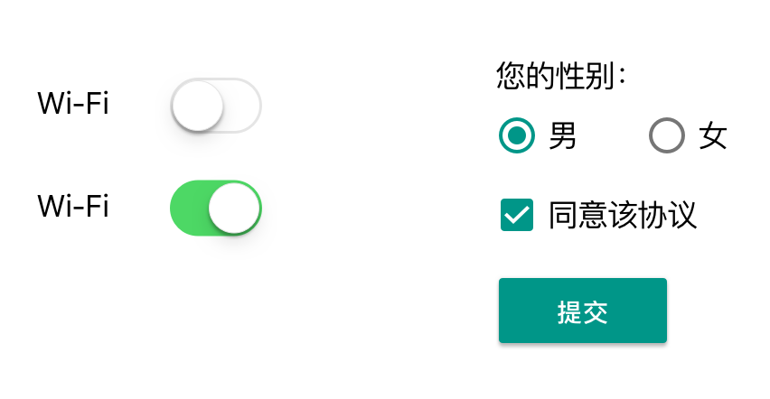 Switch与RadioButton、CheckBox