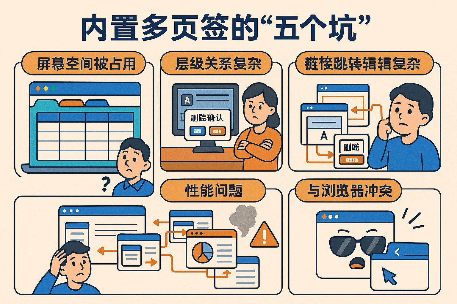 【血泪教训】千万不要在 B 端网页里引入多页签