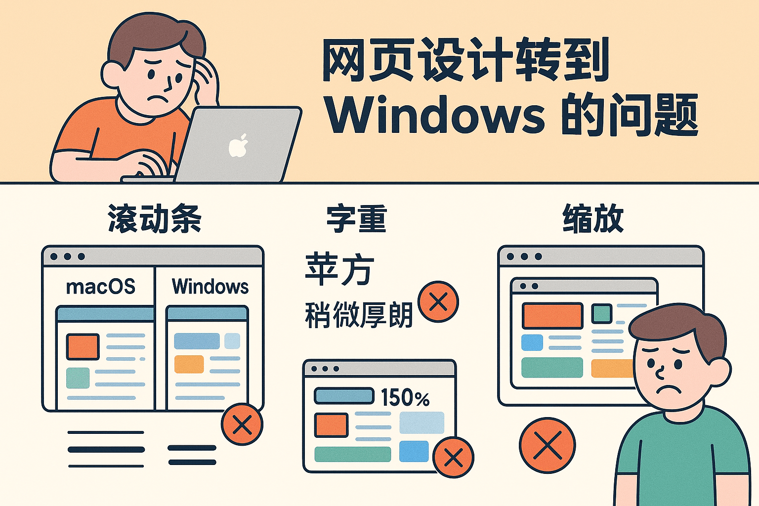 3大致命问题！为什么你的精美网页设计在Windows上变成了灾难