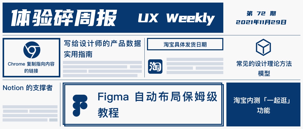 体验碎周报第 72 期(2021.11.29)