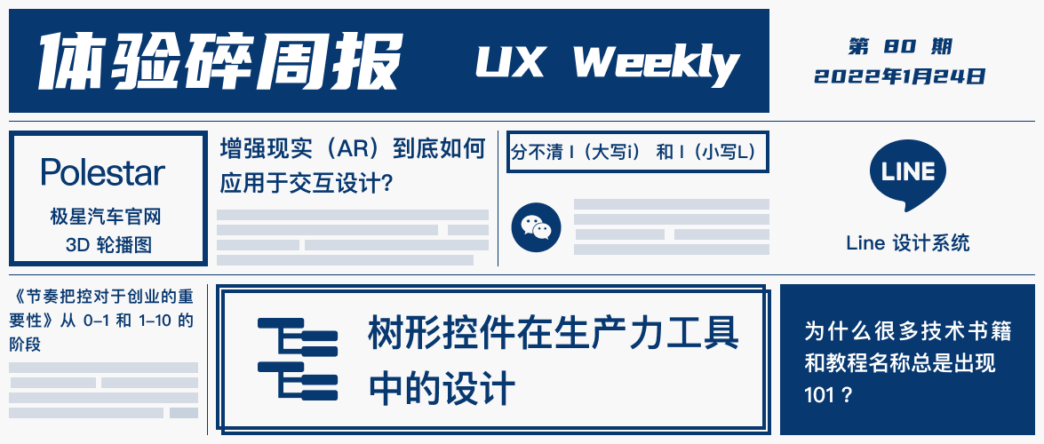 体验碎周报第 80 期(2022.1.24)