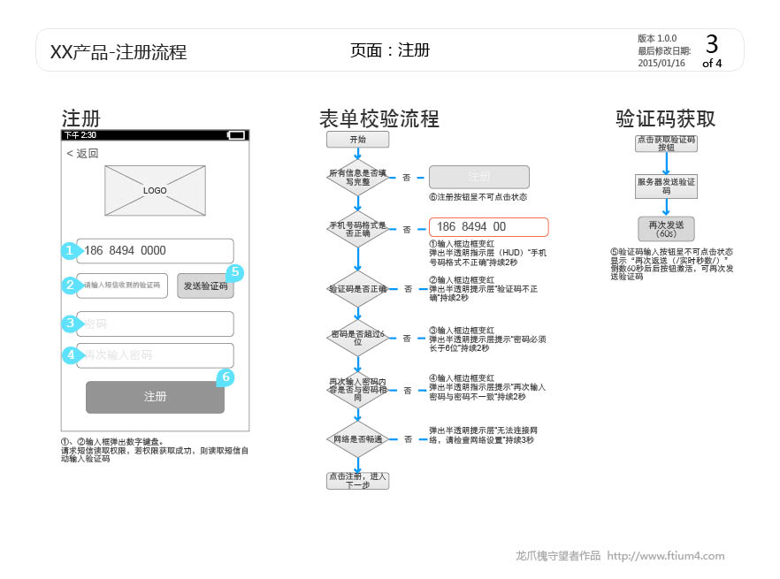 注册流程交互设计说明文档