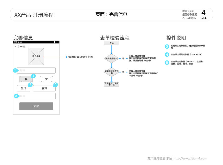 注册流程交互设计说明文档